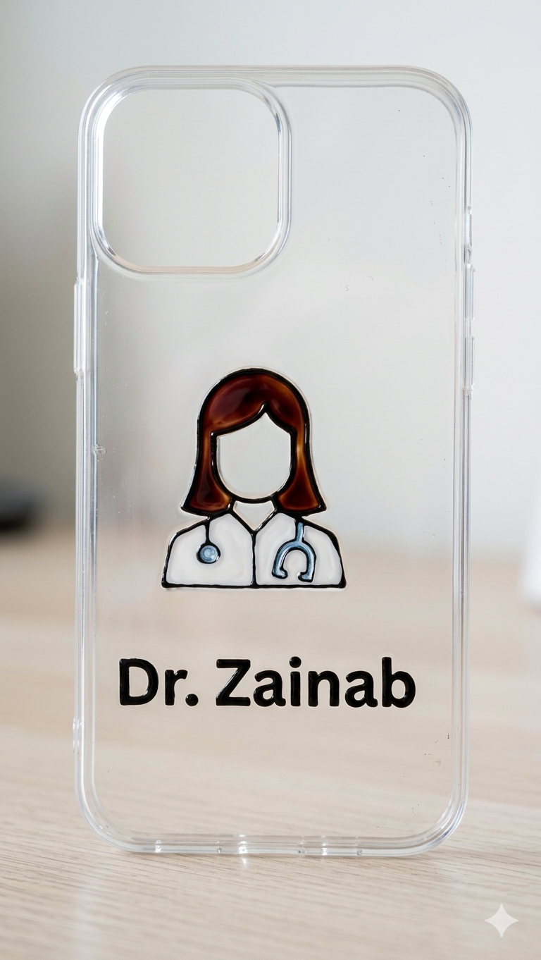 كفر هاتف شفاف رسم وتنفيذ حسب الطلب